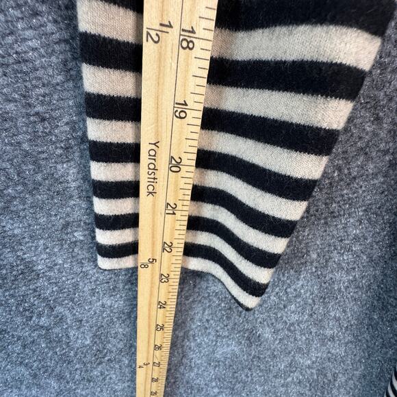 MaxMara Dress Womens 40 US 6 Black Striped Wool Sheath Front Pockets Business - Picture 8 of 14